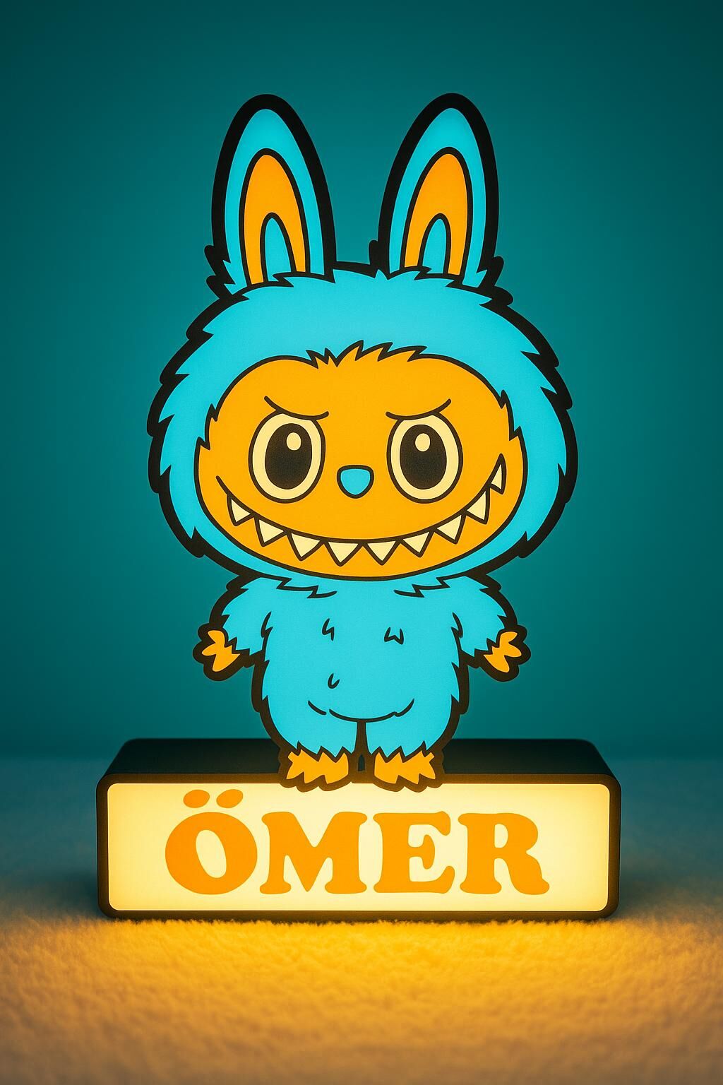 Labubu Gece Lambası - Kız Çocuklar İçin Led Işıklı Dekoratif Lamba