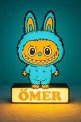 Labubu Gece Lambası - Kız Çocuklar İçin Led Işıklı Dekoratif Lamba
