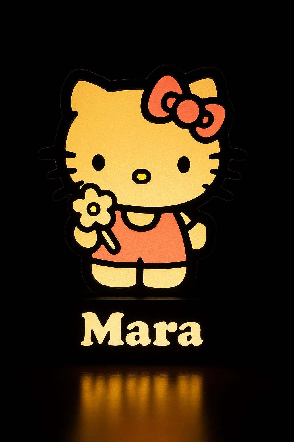 Hello Kitty Gece Lambası - Kız Çocuklar İçin Led Işıklı Dekoratif Lamba