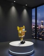 Sünger Bob Figürü - Koleksiyonluk Dekoratif Çizgi Film Figürü