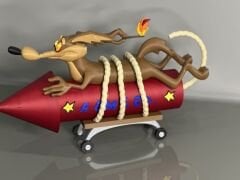 Road Runner & Coyote Set Figürleri - Looney Tunes Koleksiyonluk Dekoratif Set