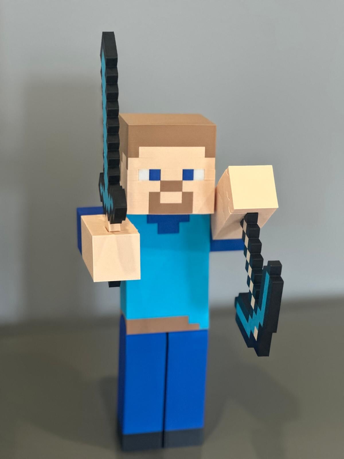 Minecraft Steve Figürü - Oyun Karakteri Koleksiyonluk Dekoratif Figür