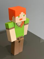 Minecraft Alex Figürü - Oyun Karakteri Koleksiyonluk Dekoratif Figür