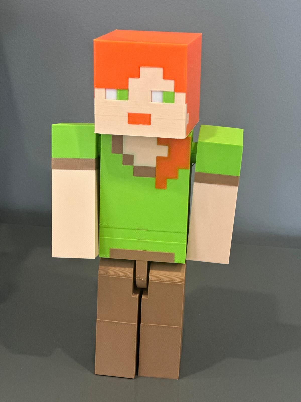 Minecraft Alex Figürü - Oyun Karakteri Koleksiyonluk Dekoratif Figür