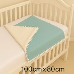 Erkek Bebek Çift Taraflı Pazen ve Peluş Battaniye - Yumuşak ve Sıcak Tasarım