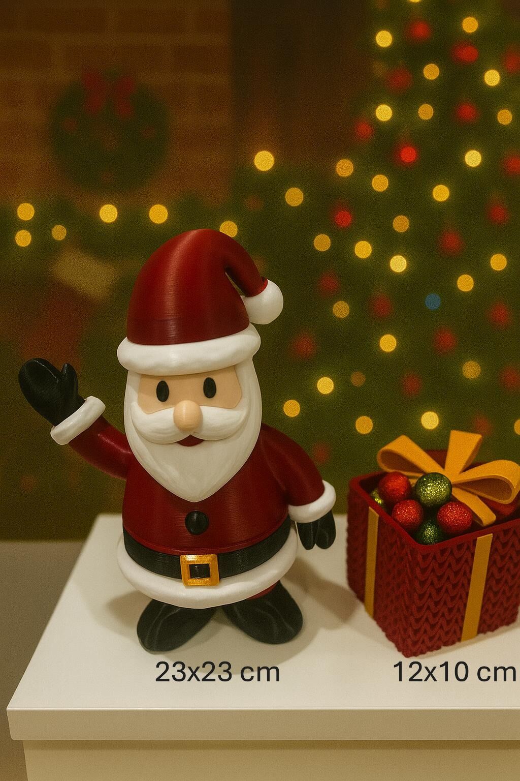 Noel Baba Figür – Yılbaşı Temalı Dekoratif Masaüstü Süs