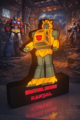 Kişiye Özel İsimli Transformers Bumblebee Gece Lambası- 5v Led Aydınlatma