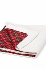 Ekose Desenli Pazen -Welsoft Polar  çift taraflı battaniye