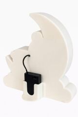 KİŞİYE ÖZEL AY ÜSTÜNDE UYUYAN AYICIK GECE LAMBASI