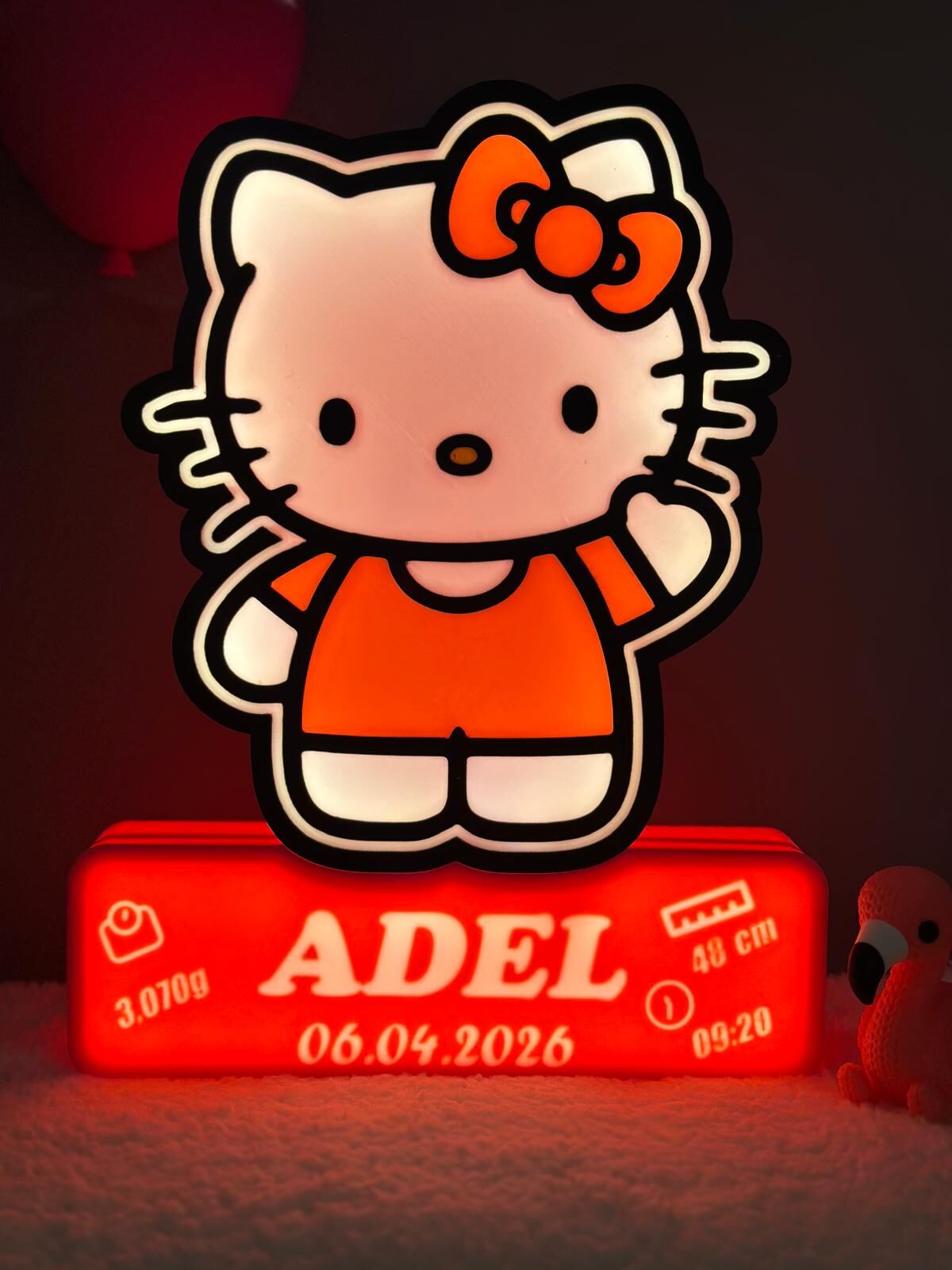 HELLO KİTTY YENİDOĞAN BEBEK GECE LAMBASI