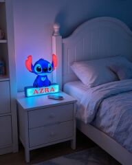 KİŞİYE ÖZEL RGB LED IŞIKLI STİTCH GECE LAMBASI (24 cm ADAPTÖRLÜ)