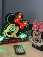 KİŞİYE ÖZEL RGB LED IŞIKLI GECE LAMBASI (24 CM ADAPTÖRLÜ)