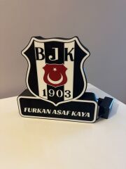 25X25 CM KİŞİYE ÖZEL BEŞİKTAŞ GECE LAMBASI ADAPTÖRLÜ (KUMANDASIZ)